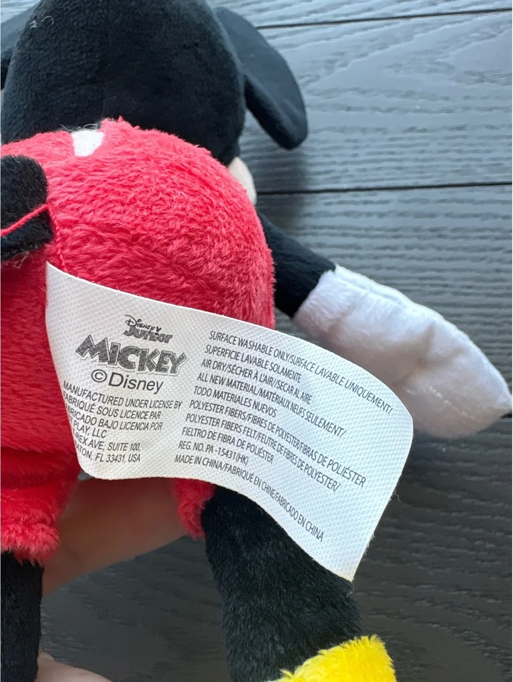 Disney Mickey Mouse Plush Stuffed animals Toy with Sound and sings talking kids